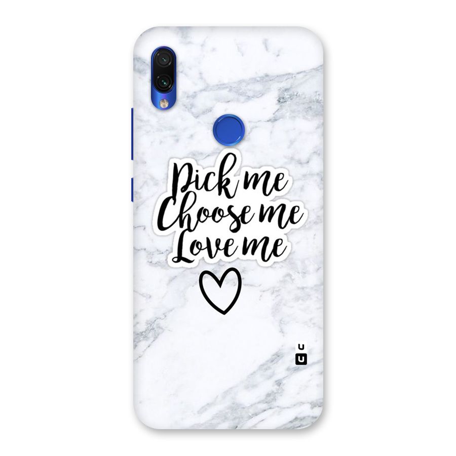 Just Me Back Case for Redmi Note 7S