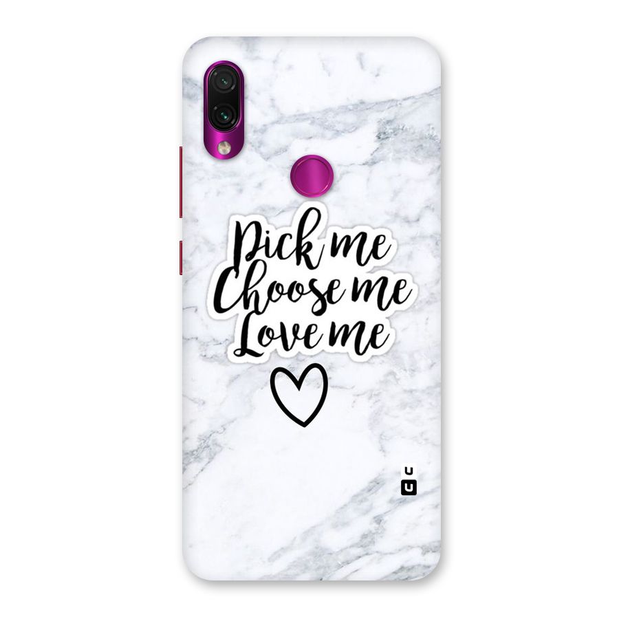 Just Me Back Case for Redmi Note 7 Pro