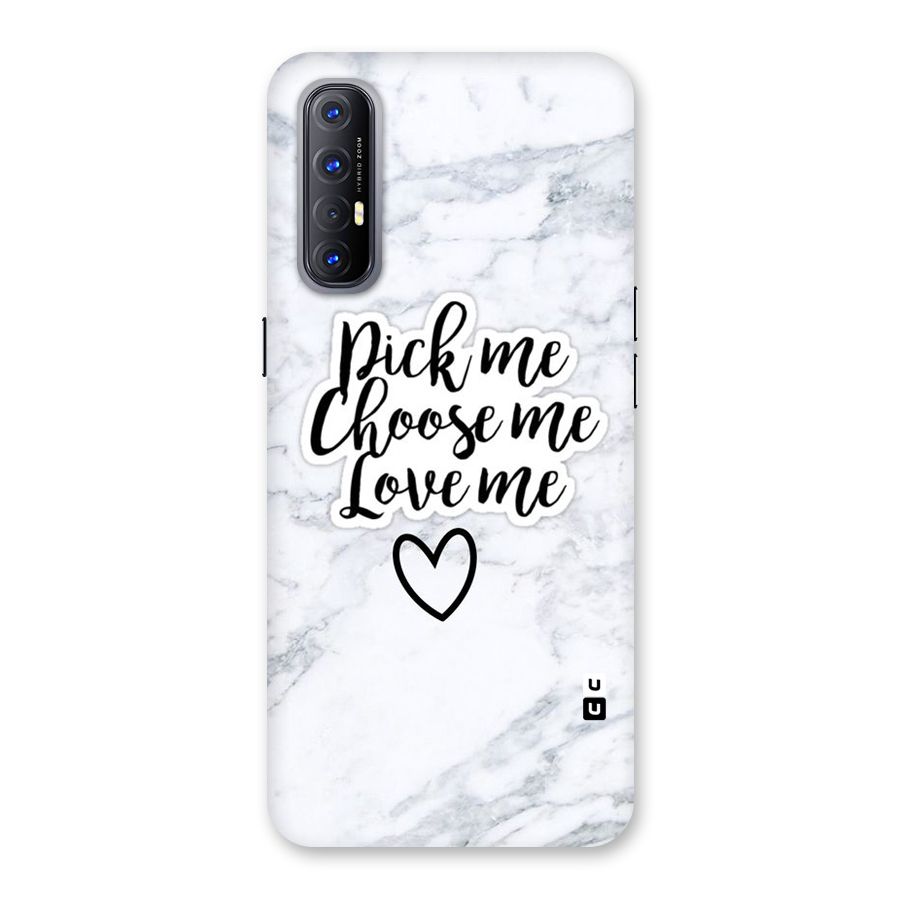 Just Me Back Case for Reno3 Pro