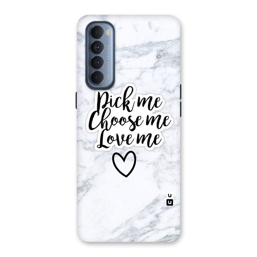 Just Me Back Case for Reno4 Pro