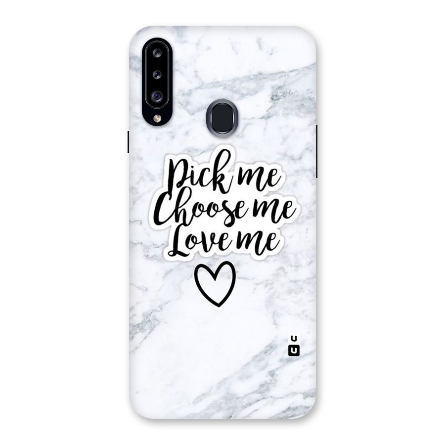 Just Me Back Case for Samsung Galaxy A20s