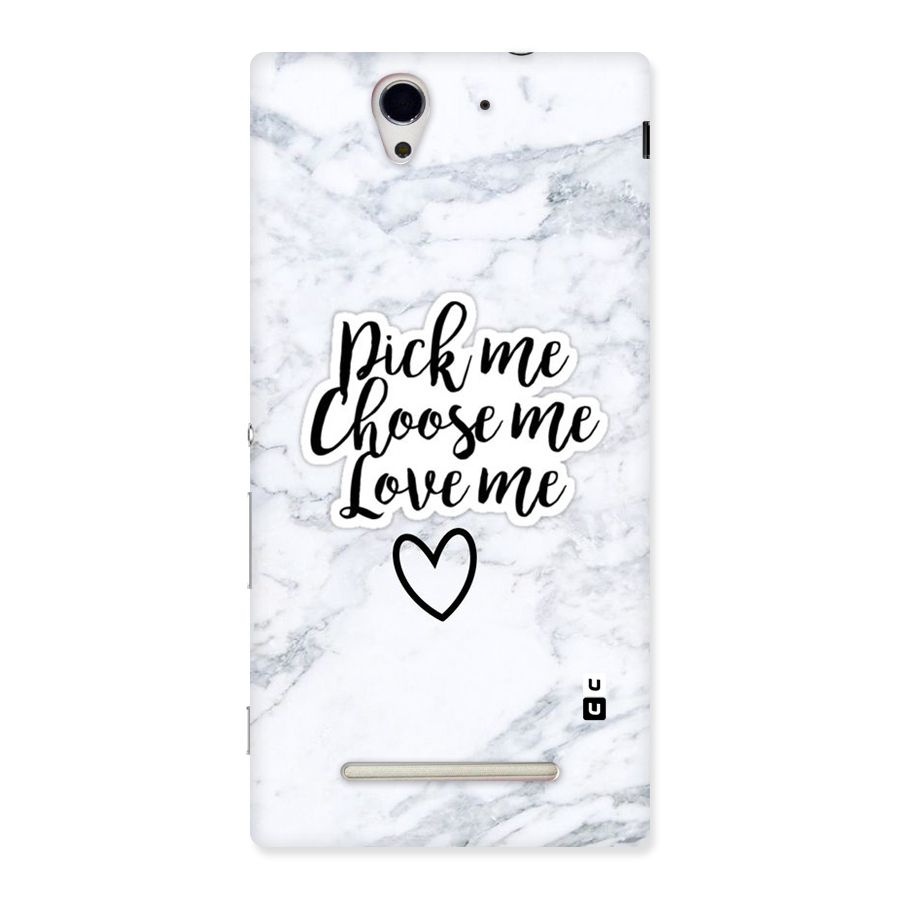 Just Me Back Case for Sony Xperia C3