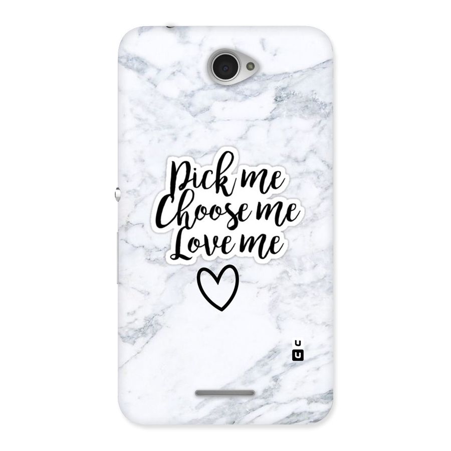 Just Me Back Case for Sony Xperia E4