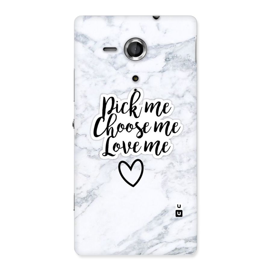 Just Me Back Case for Sony Xperia SP