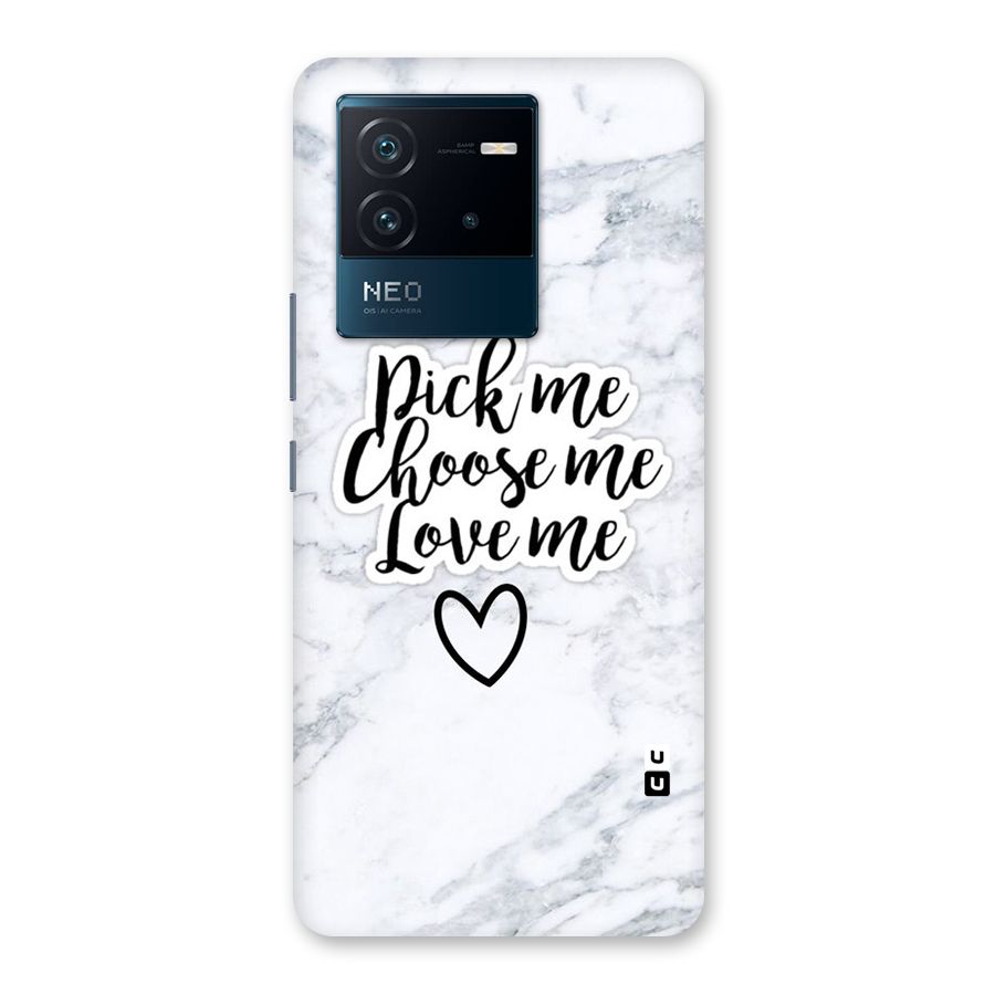 Just Me Back Case for Vivo iQOO Neo 6 5G