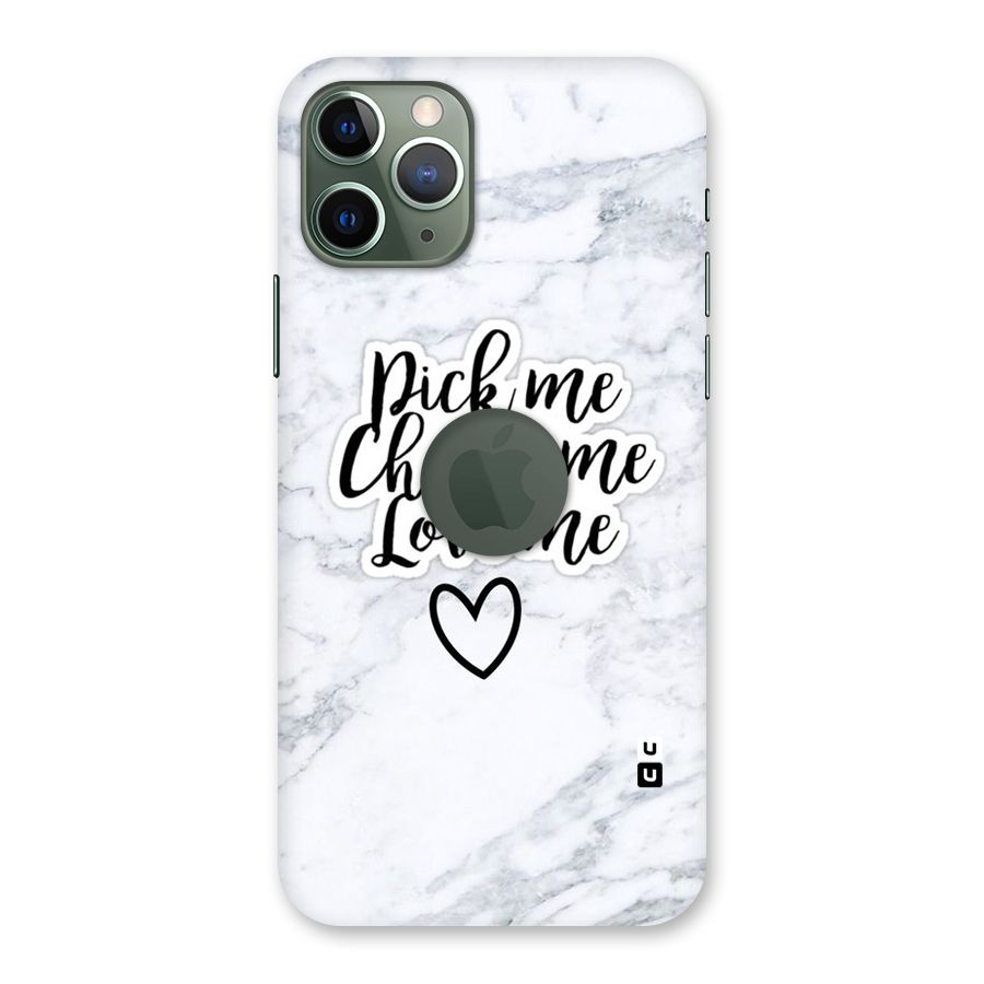 Just Me Back Case for iPhone 11 Pro Logo  Cut