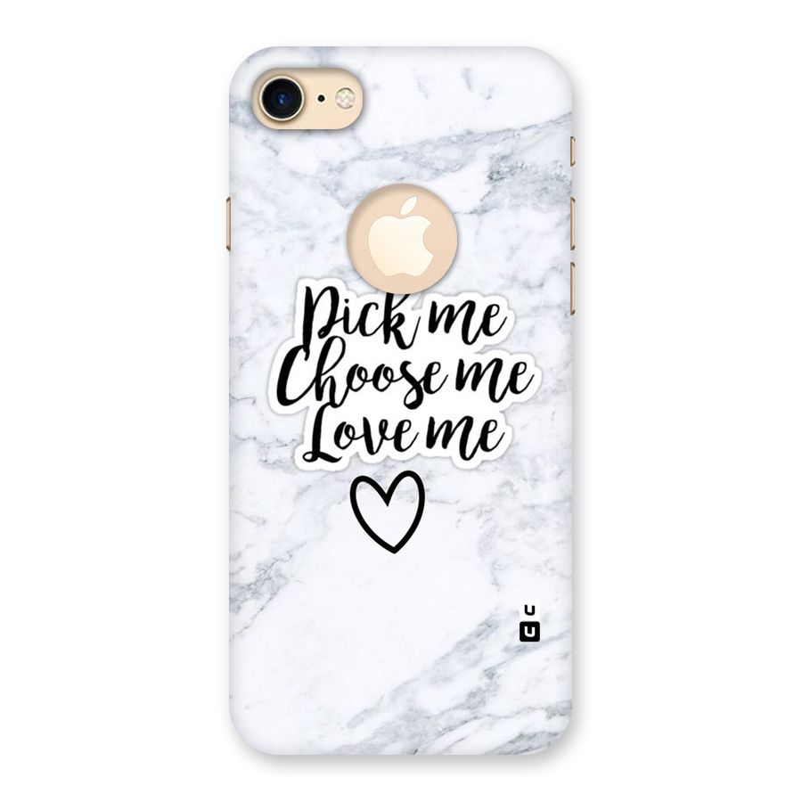 Just Me Back Case for iPhone 7 Logo Cut