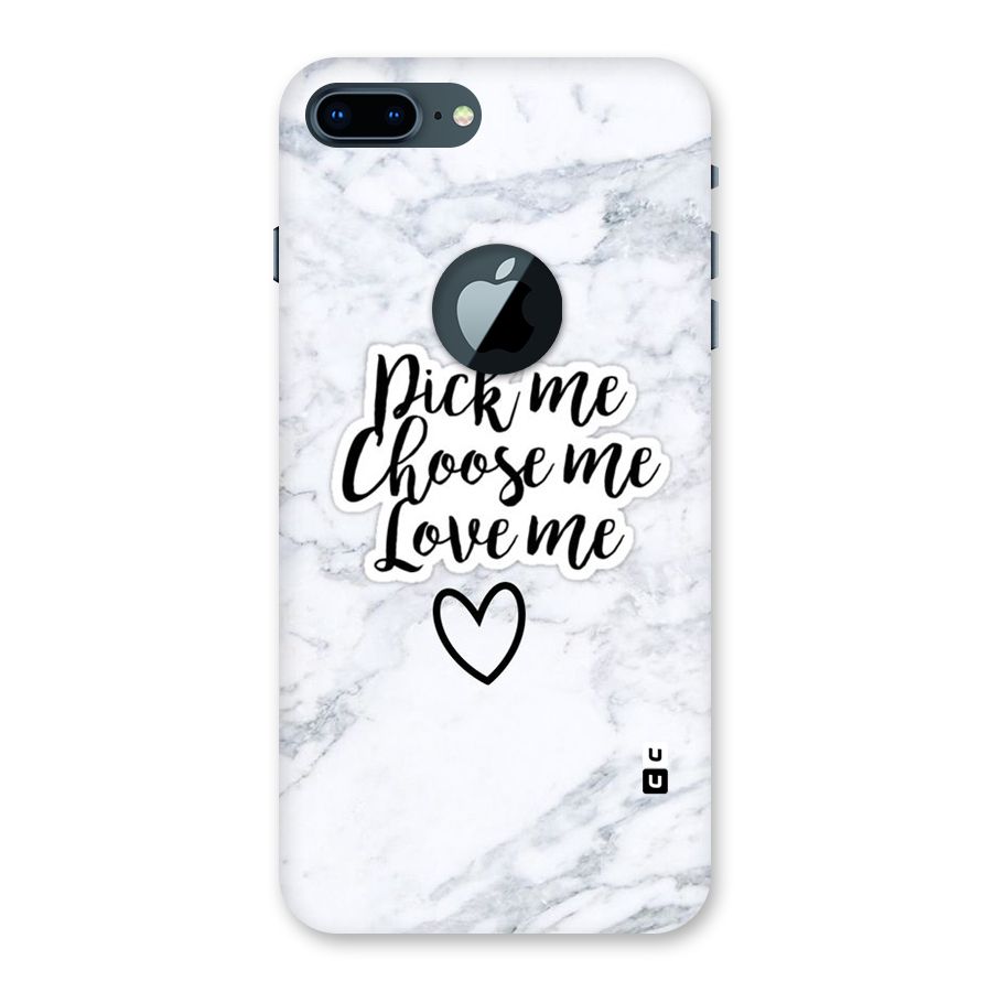 Just Me Back Case for iPhone 7 Plus Logo Cut