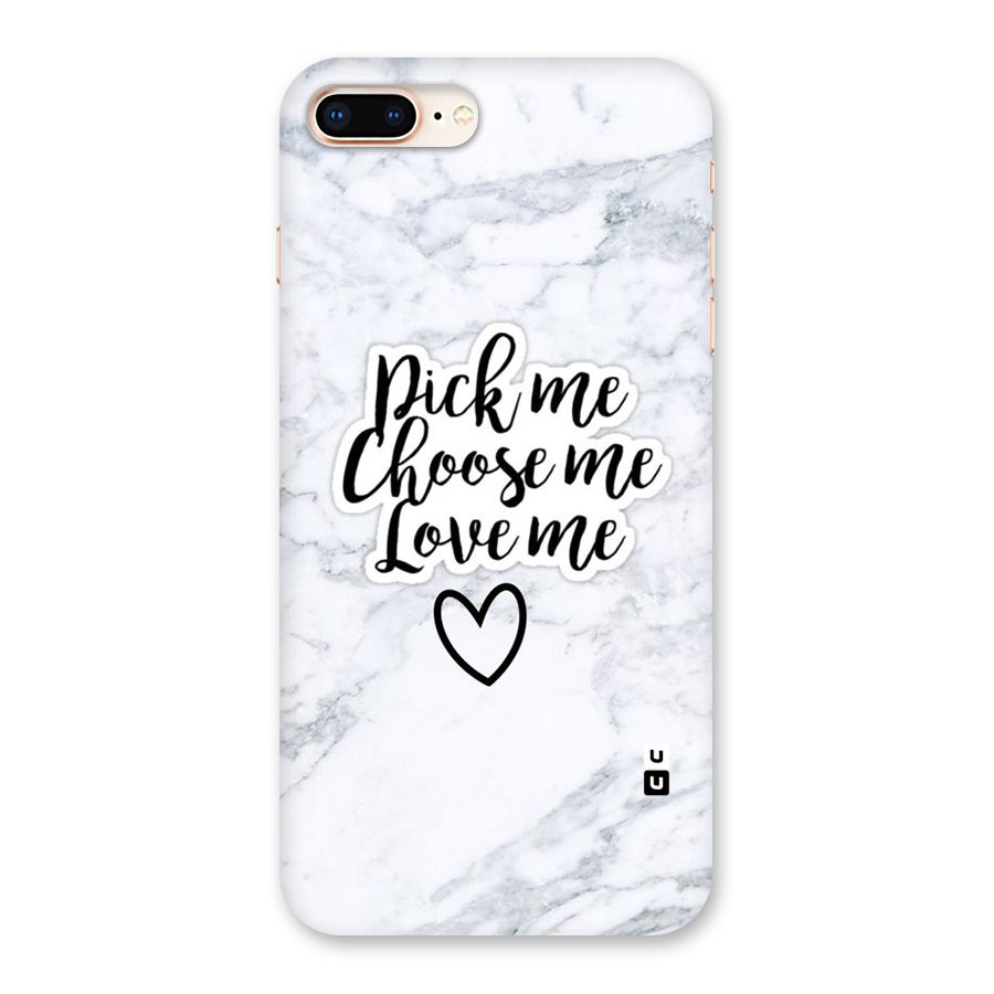 Just Me Back Case for iPhone 8 Plus