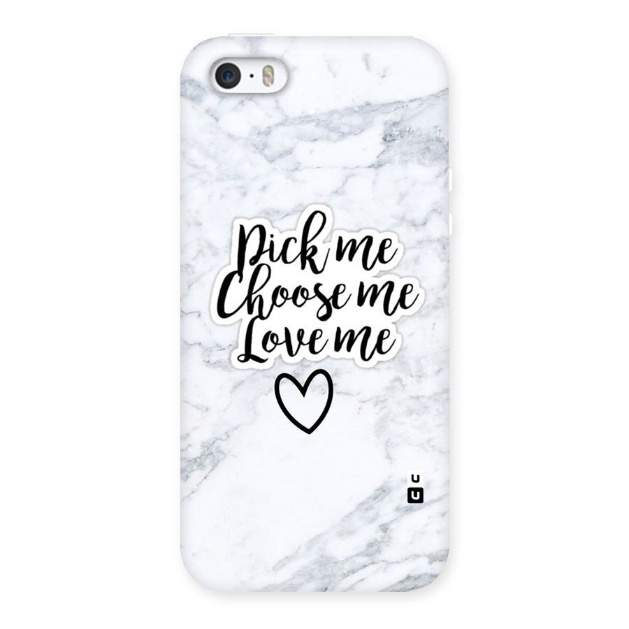 Just Me Back Case for iPhone SE