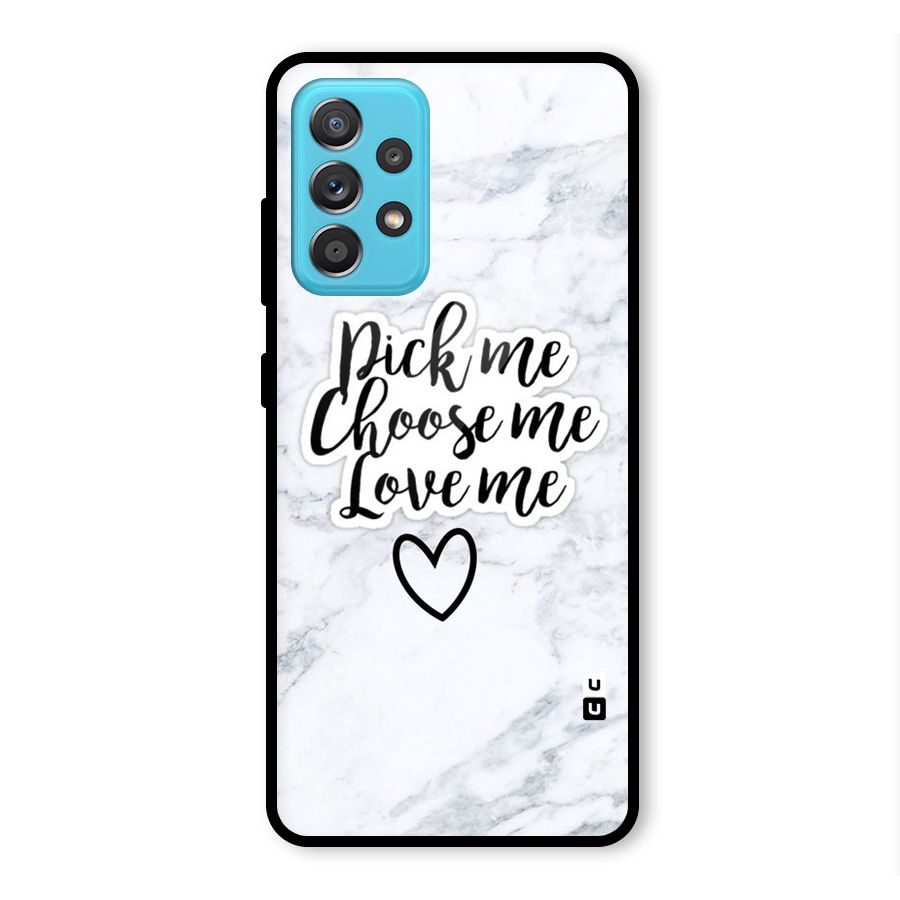 Just Me Glass Back Case for Galaxy A52