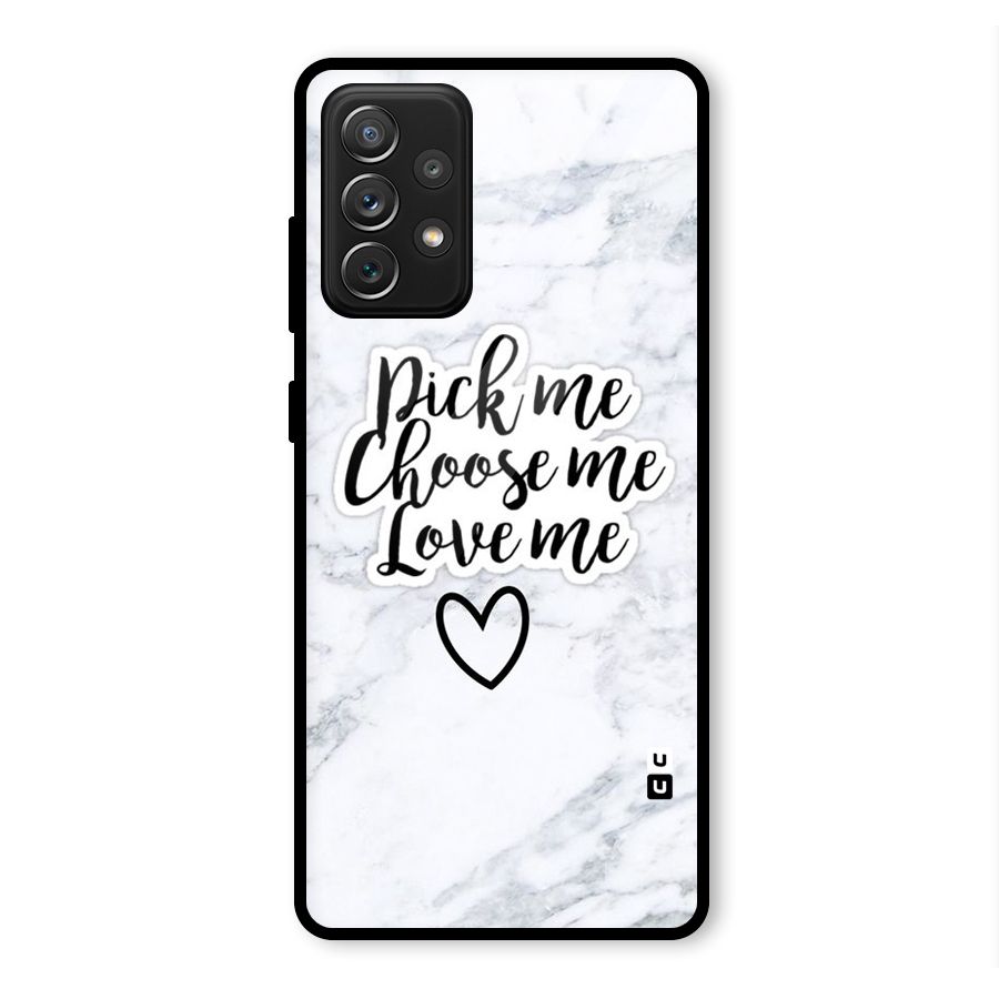 Just Me Glass Back Case for Galaxy A72