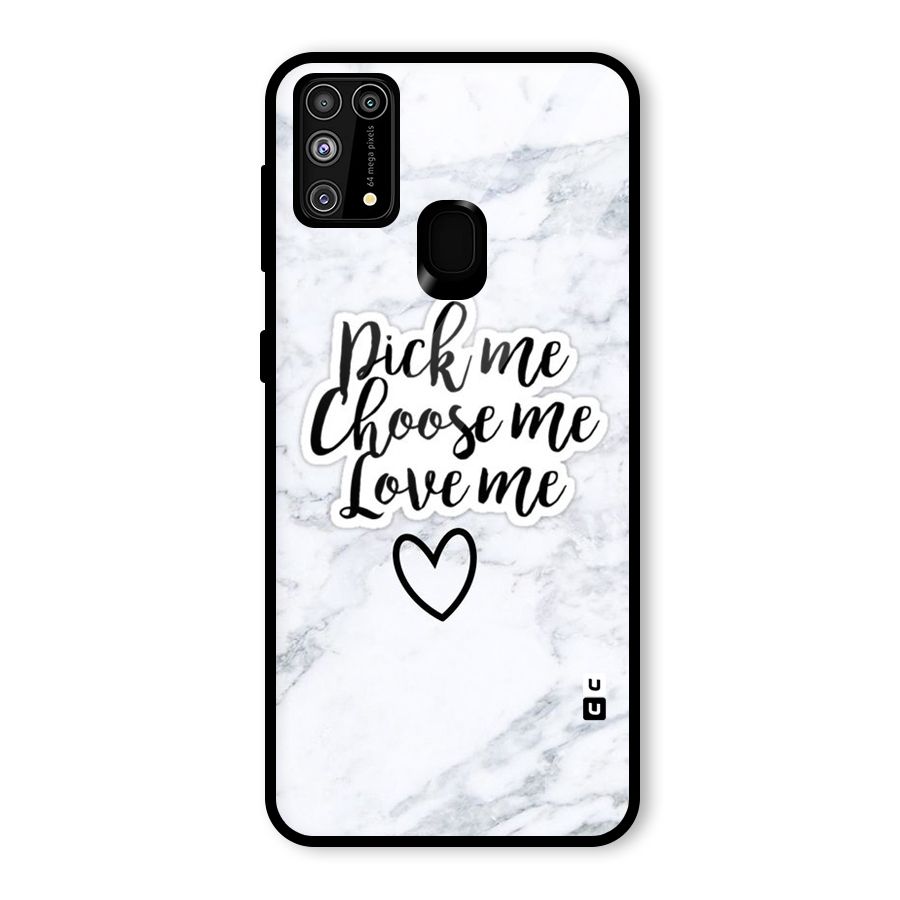 Just Me Glass Back Case for Galaxy F41