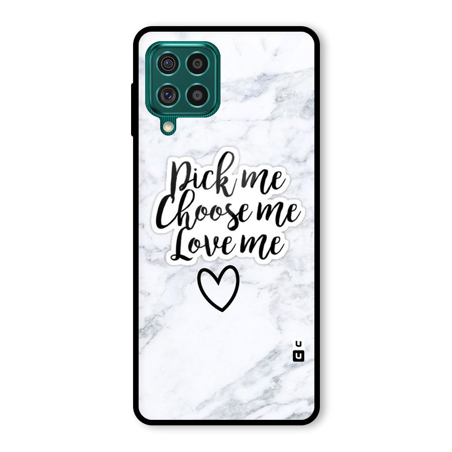 Just Me Glass Back Case for Galaxy F62