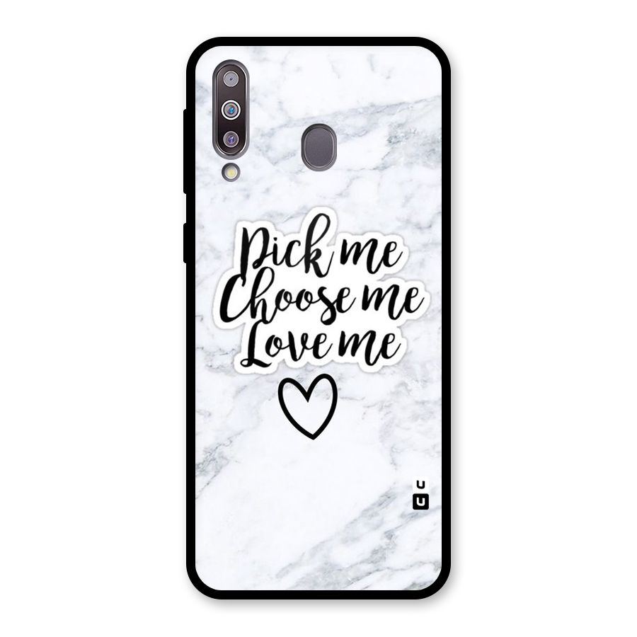 Just Me Glass Back Case for Galaxy M30