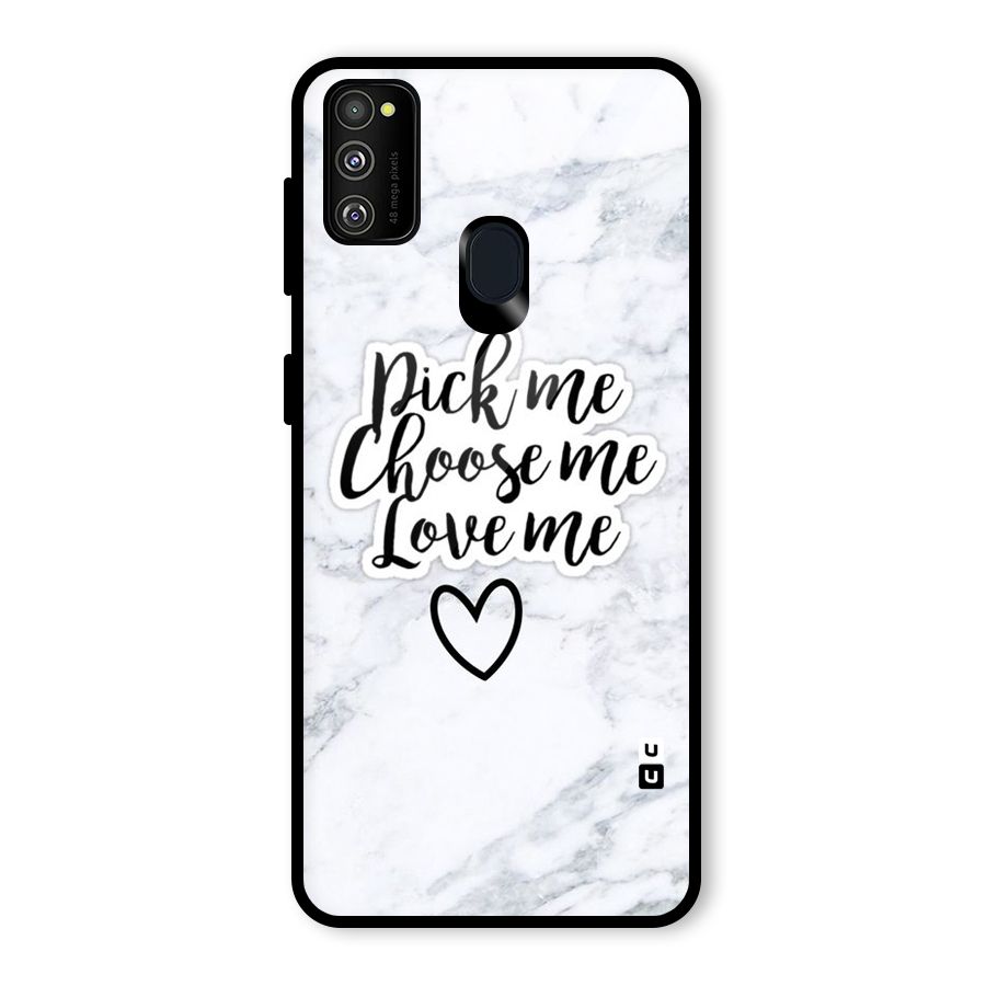 Just Me Glass Back Case for Galaxy M30s