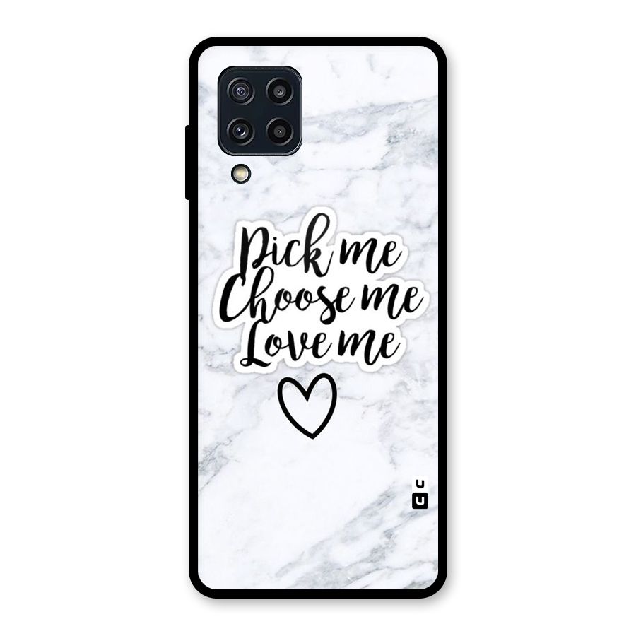 Just Me Glass Back Case for Galaxy M32