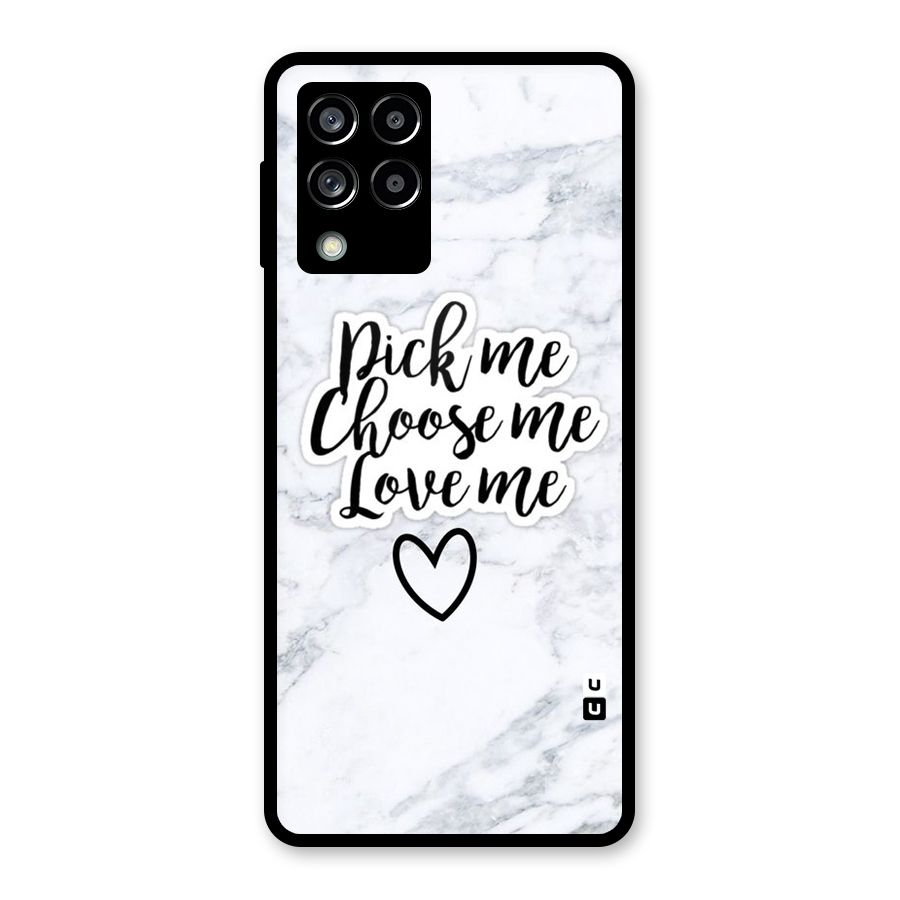 Just Me Glass Back Case for Galaxy M53 5G