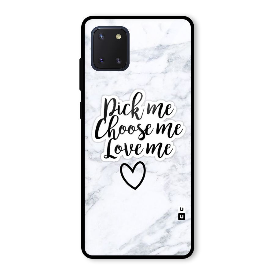 Just Me Glass Back Case for Galaxy Note 10 Lite