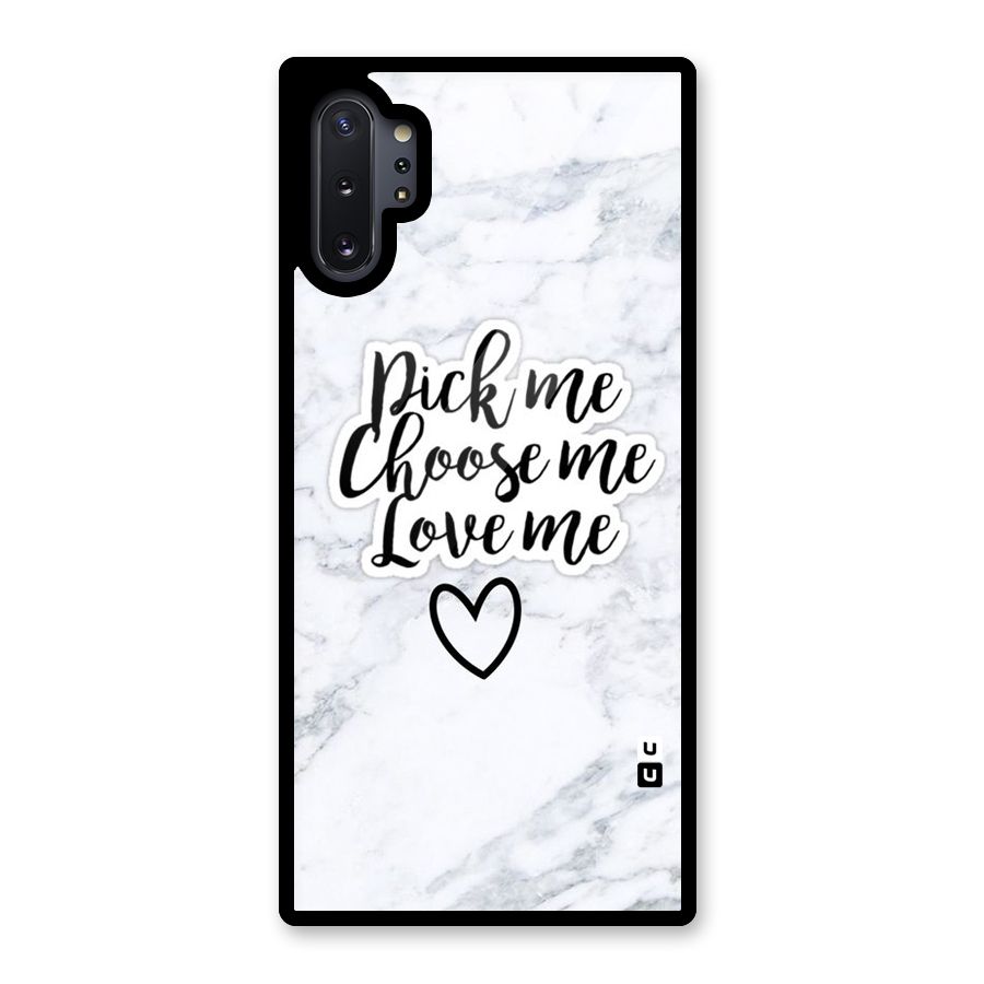 Just Me Glass Back Case for Galaxy Note 10 Plus