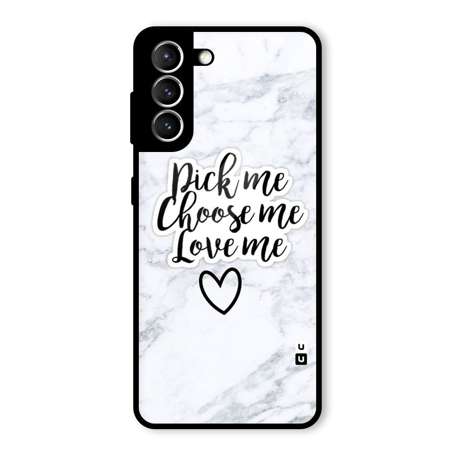 Just Me Glass Back Case for Galaxy S21 5G