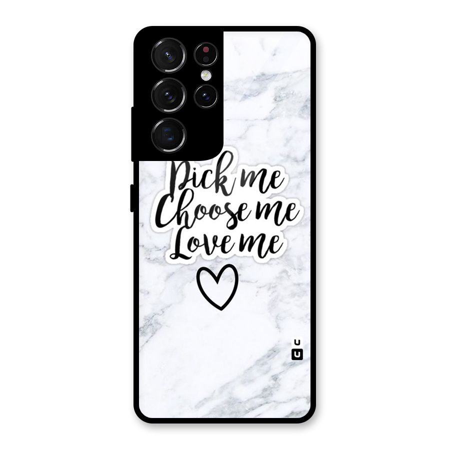 Just Me Glass Back Case for Galaxy S21 Ultra 5G