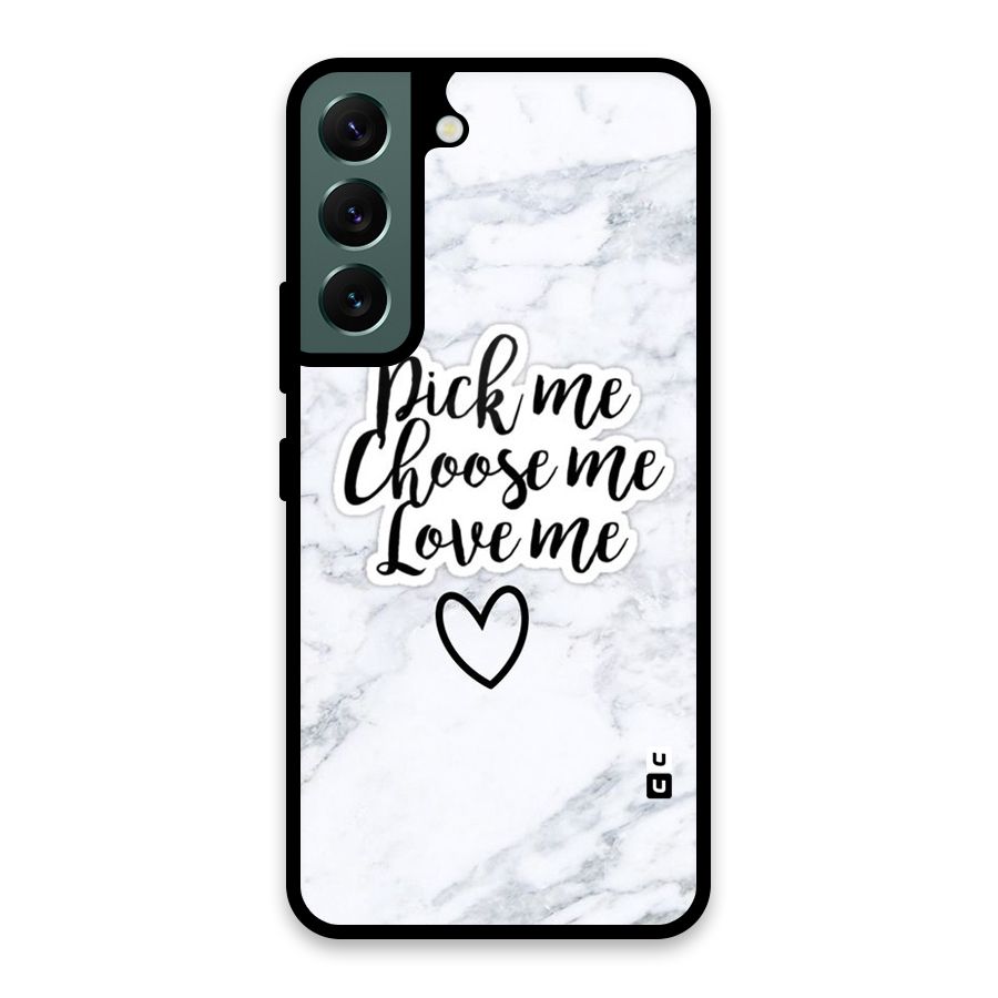 Just Me Glass Back Case for Galaxy S22 5G