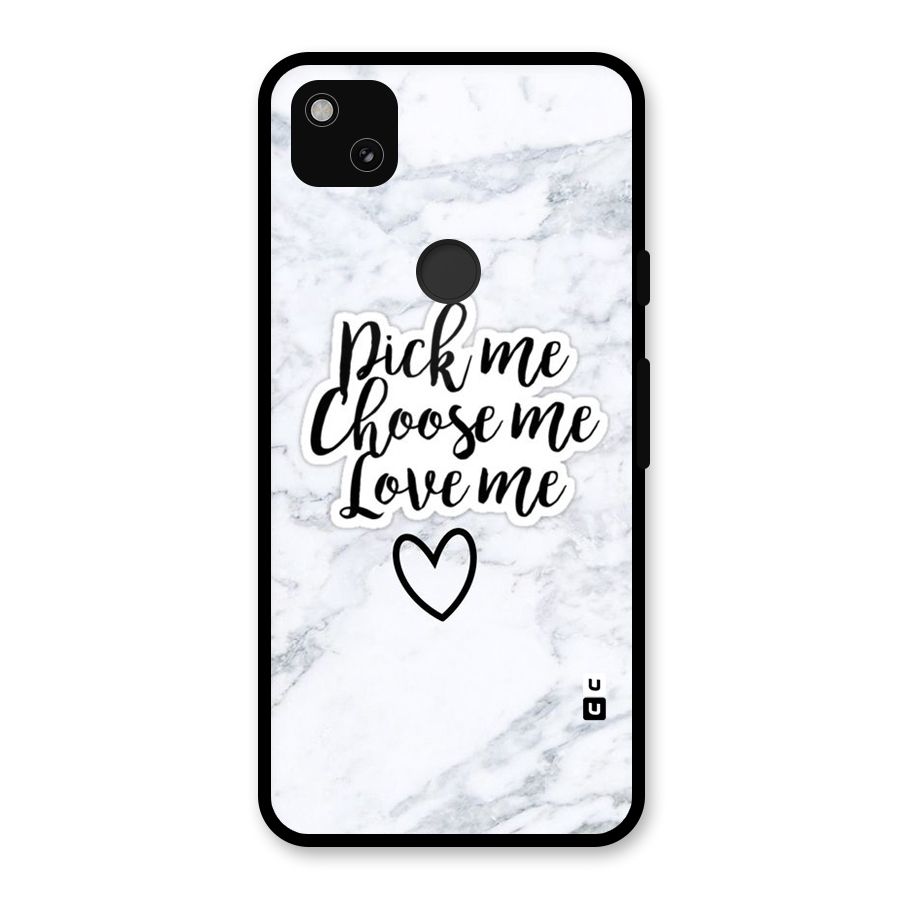 Just Me Glass Back Case for Google Pixel 4a