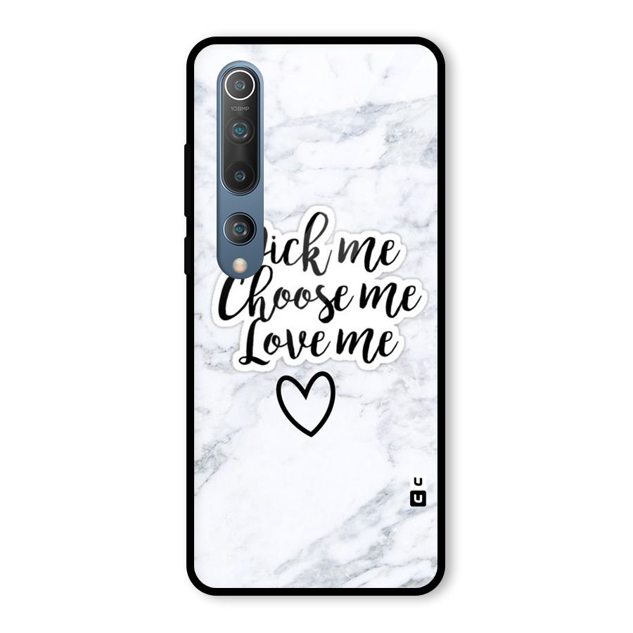 Just Me Glass Back Case for Mi 10