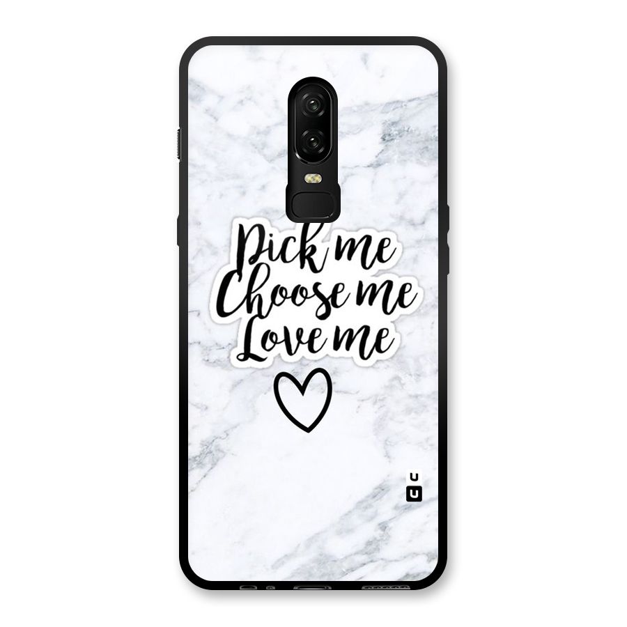 Just Me Glass Back Case for OnePlus 6