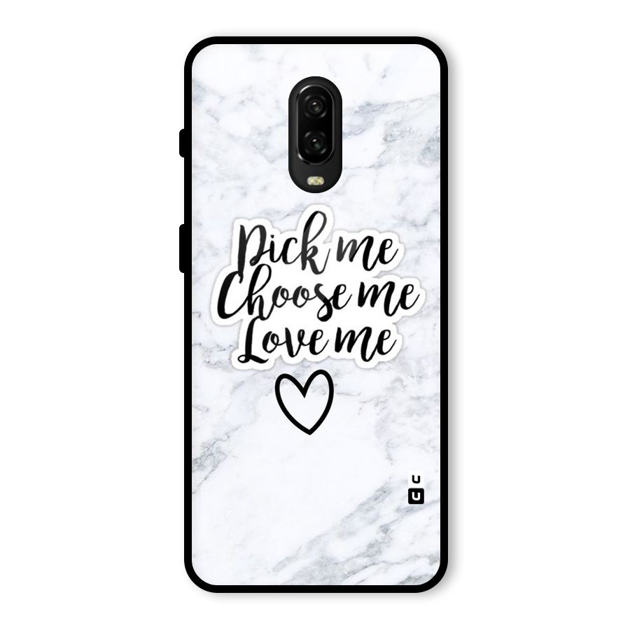 Just Me Glass Back Case for OnePlus 6T