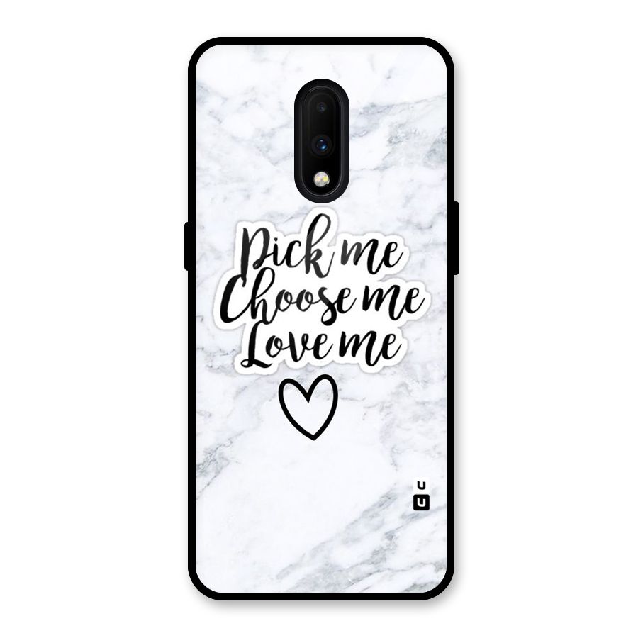 Just Me Glass Back Case for OnePlus 7