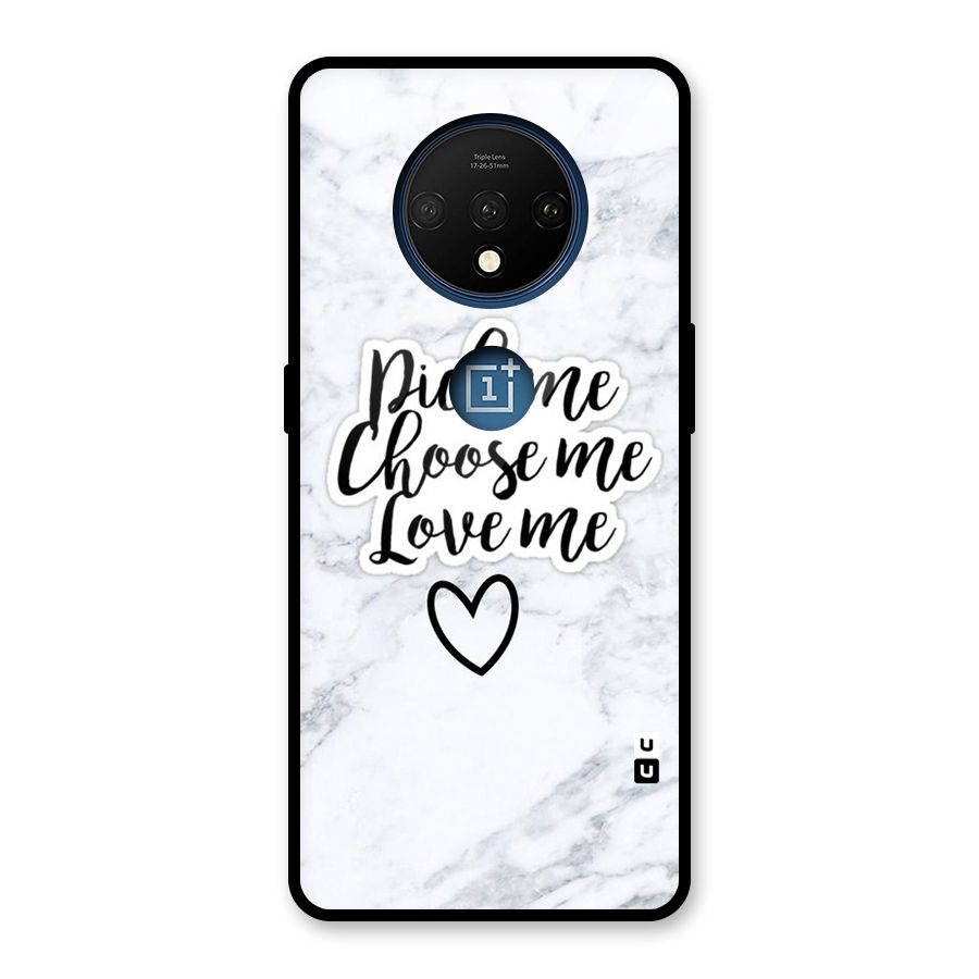 Just Me Glass Back Case for OnePlus 7T