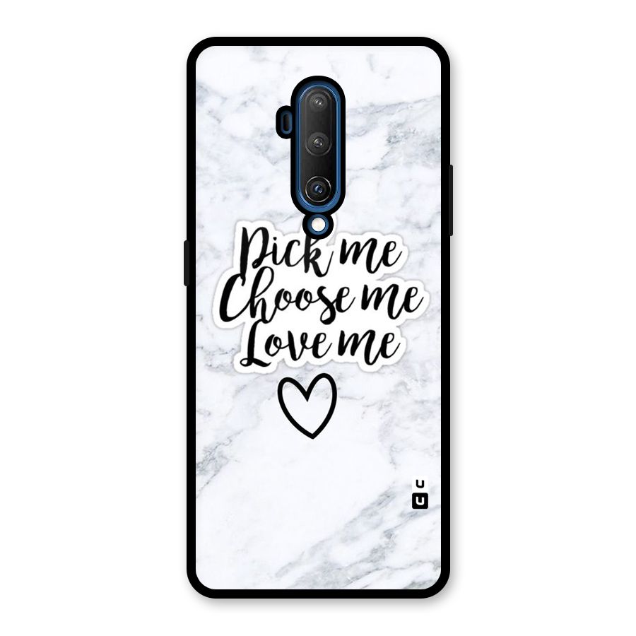 Just Me Glass Back Case for OnePlus 7T Pro