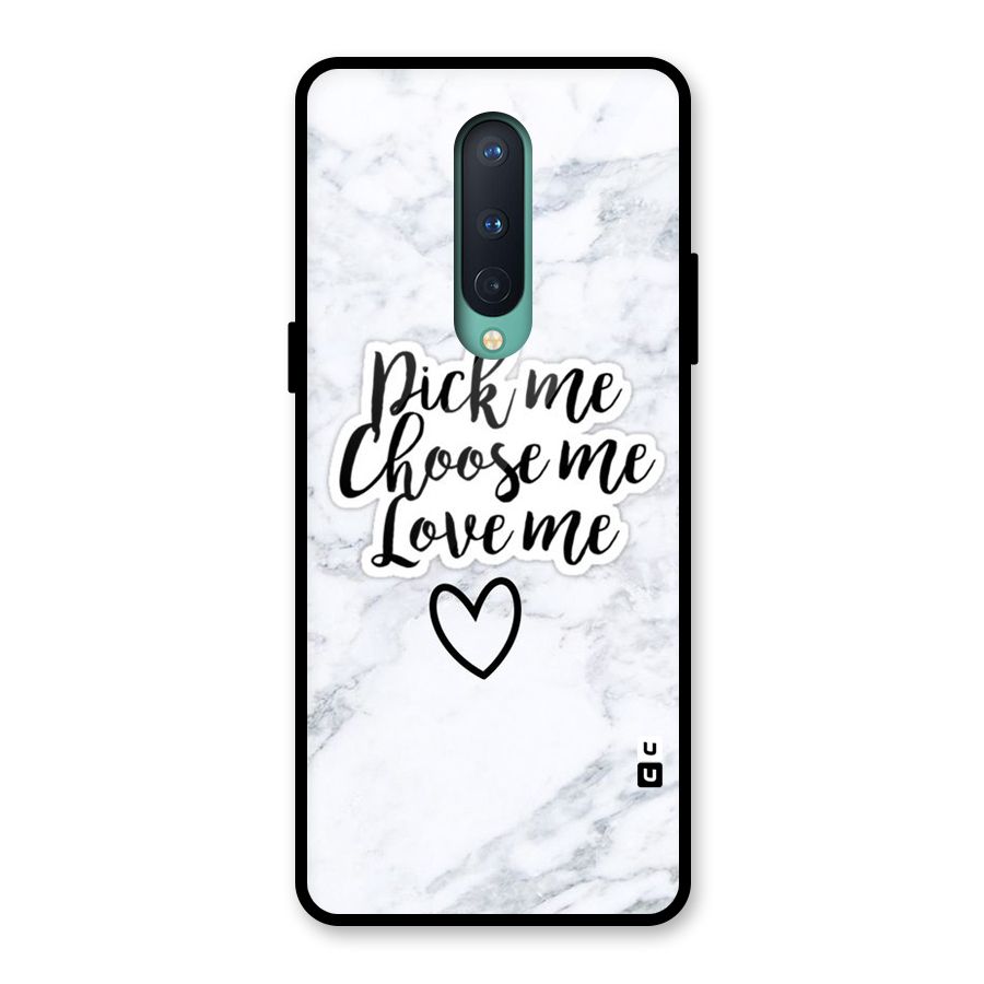 Just Me Glass Back Case for OnePlus 8