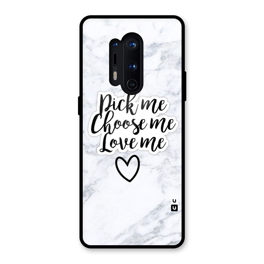 Just Me Glass Back Case for OnePlus 8 Pro