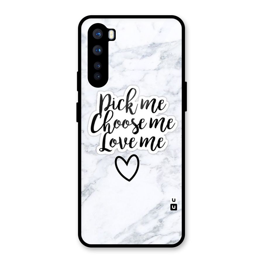 Just Me Glass Back Case for OnePlus Nord