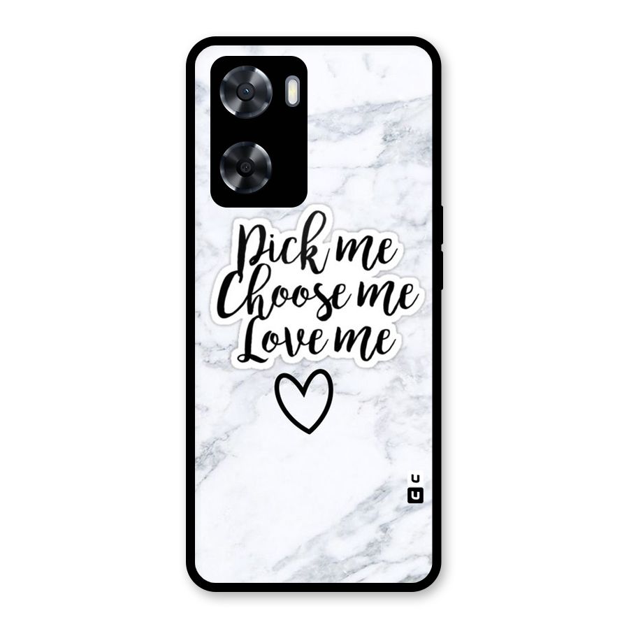 Just Me Glass Back Case for Oppo A57 2022