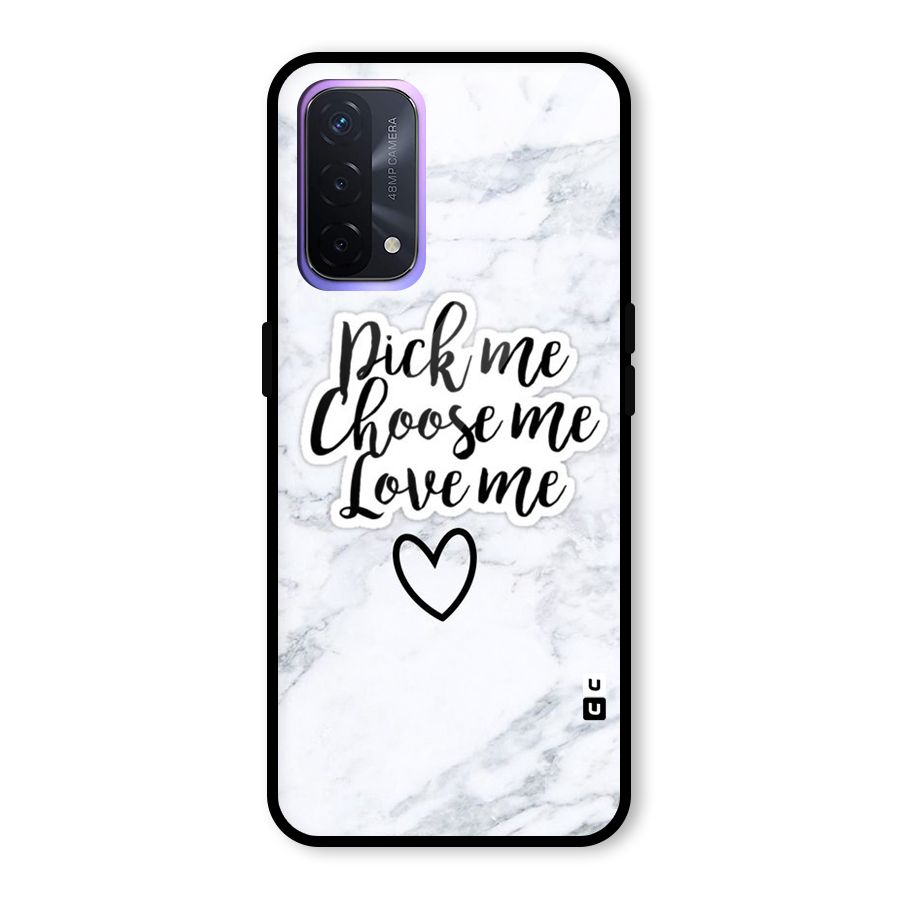 Just Me Glass Back Case for Oppo A74 5G