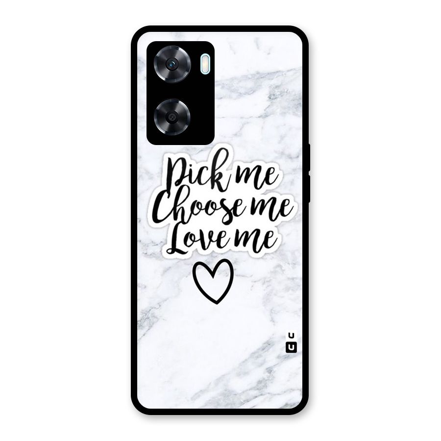 Just Me Glass Back Case for Oppo A77