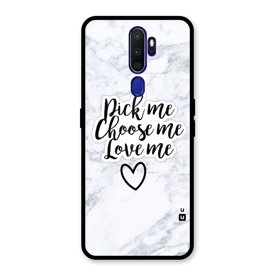 Just Me Glass Back Case for Oppo A9 (2020)