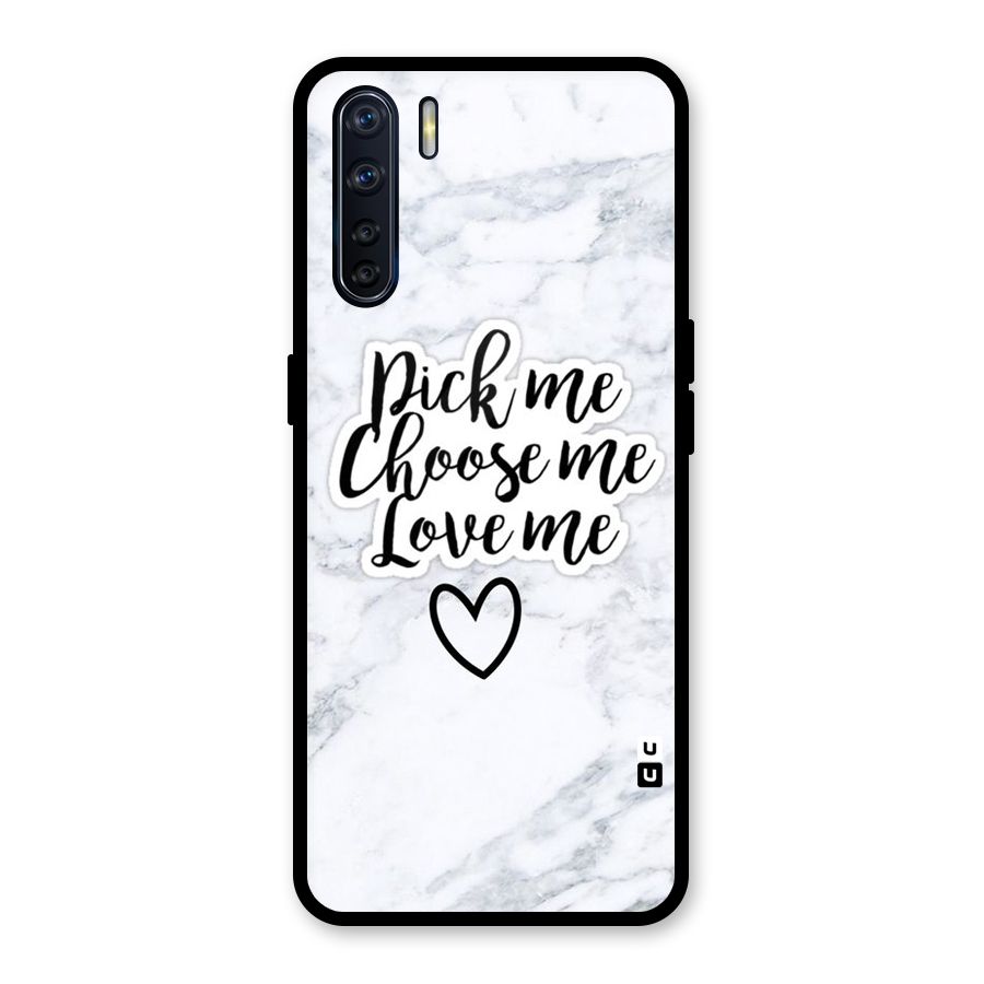 Just Me Glass Back Case for Oppo F15