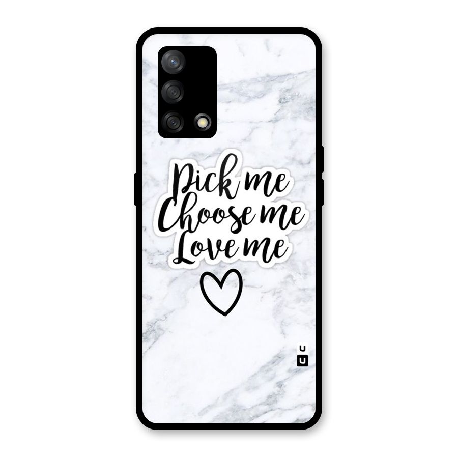 Just Me Glass Back Case for Oppo F19