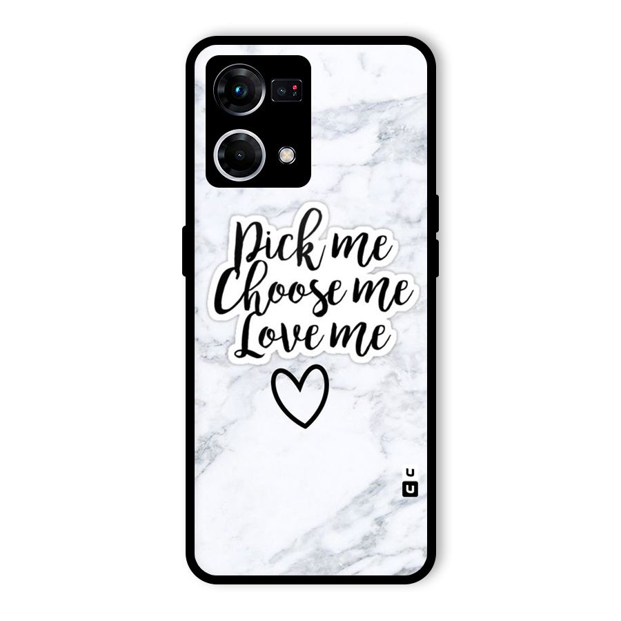 Just Me Glass Back Case for Oppo F21 Pro 4G