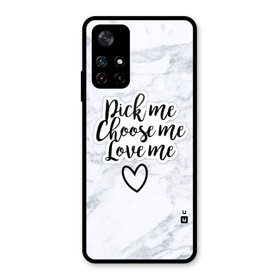 Just Me Glass Back Case for Poco M4 Pro 5G