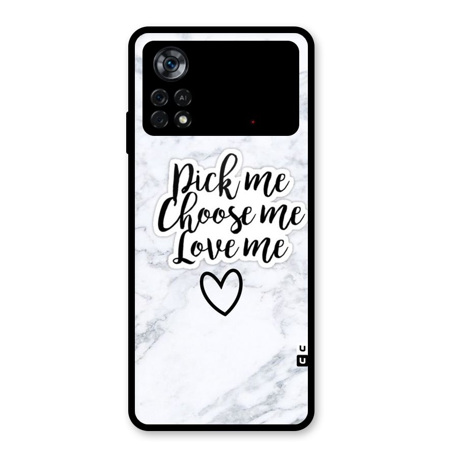 Just Me Glass Back Case for Poco X4 Pro 5G