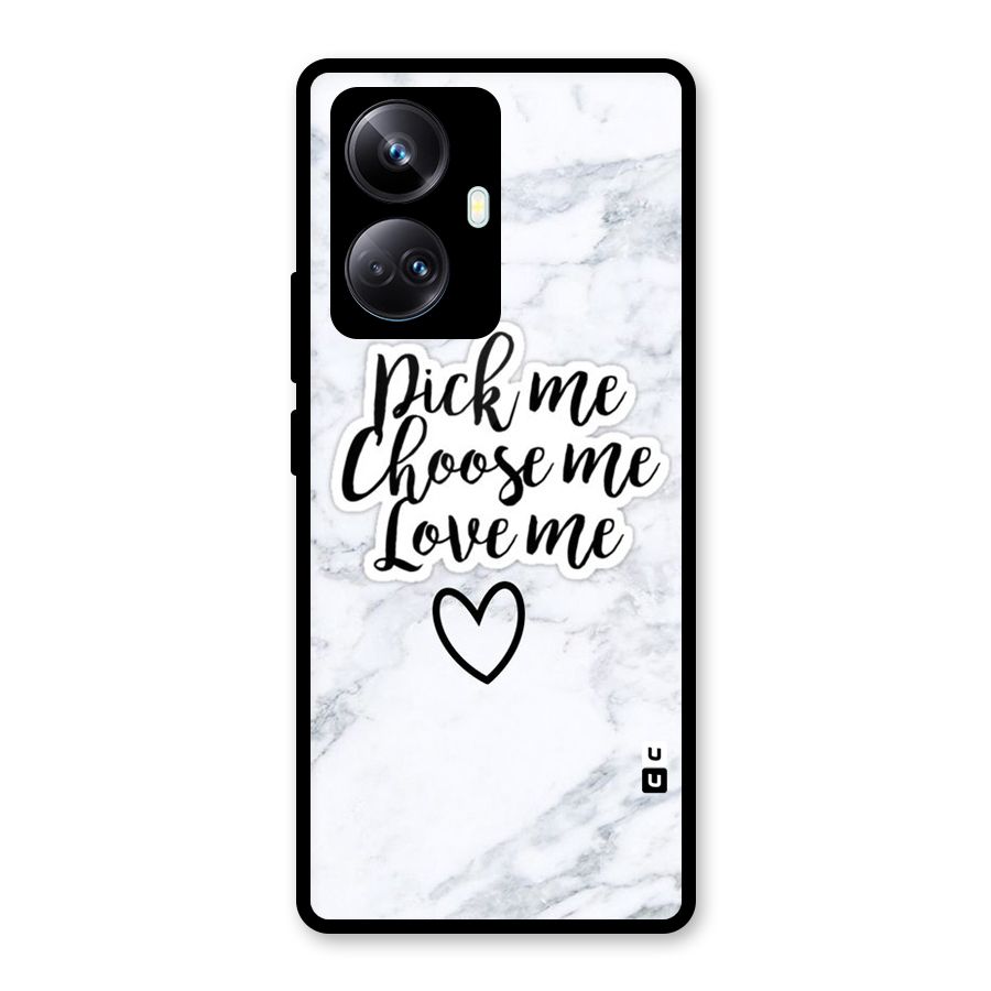 Just Me Glass Back Case for Realme 10 Pro Plus