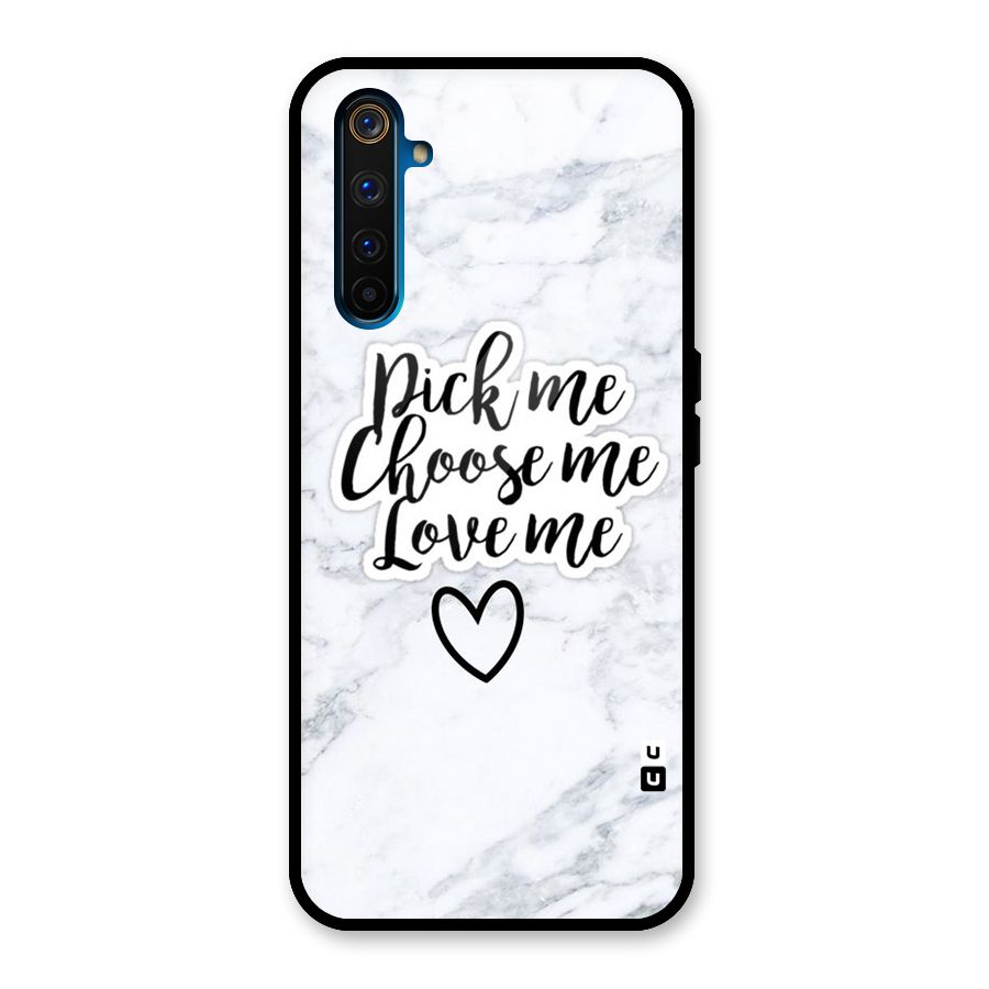 Just Me Glass Back Case for Realme 6 Pro
