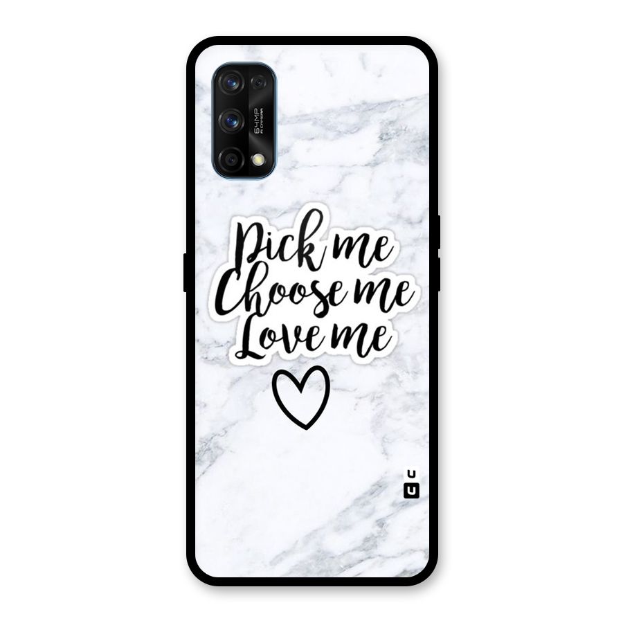 Just Me Glass Back Case for Realme 7 Pro