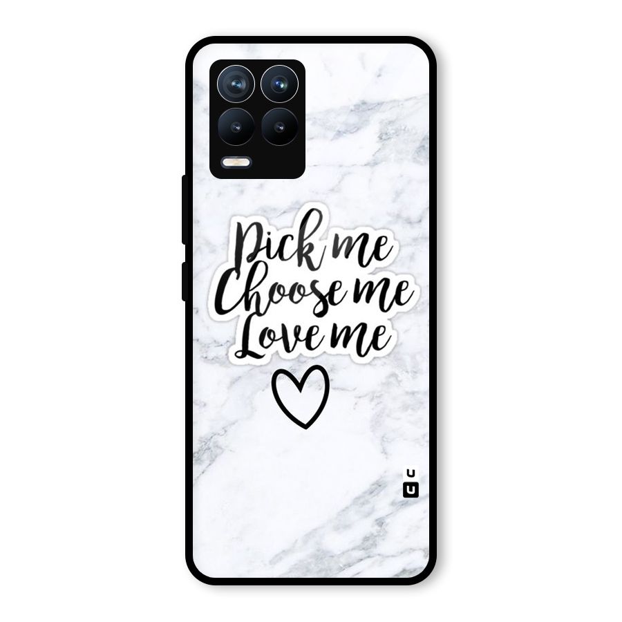 Just Me Glass Back Case for Realme 8